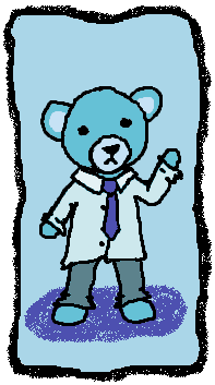 joxer bear wearing an ill-fitting boys school uniform